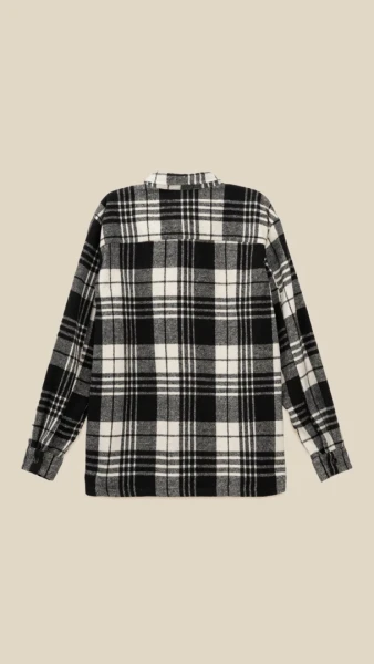 Купити Сорочка кежуал з візерунком чоловіча LAWA MBC02355 XL Чорно-білий Артикул: 2888000017376 Фото №10