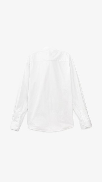 Купить Рубашка классическая однотонная мужская GENUA 3808-1 2XL Белый Артикул: 2000999421143 Фото №10