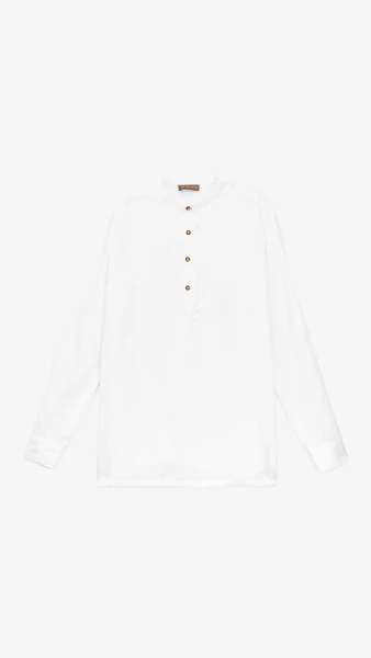 Купить Рубашка однотонная мужская GENUA G01218-0011 2XL Белый Артикул: 2000999520761 Фото №7