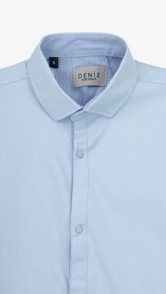 Купити Сорочка однотонна для хлопчика Deniz 02044 116 см Блакитний Артикул: 2000999173967 Фото №7