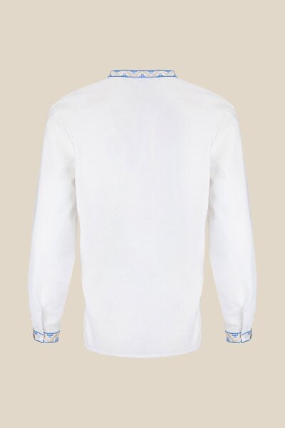 Купить Рубашка вышиванка мужская LAWA E-MB02302 XL Белый Артикул: 2000999169687 Фото №5