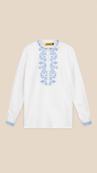 Купить Рубашка вышиванка для мальчика LAWA E-BB02301 134 см Белый Артикул: 2000999235030 Фото №7