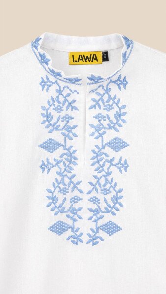 Купить Рубашка вышиванка для мальчика LAWA E-BB02301 134 см Белый Артикул: 2000999235030 Фото №8