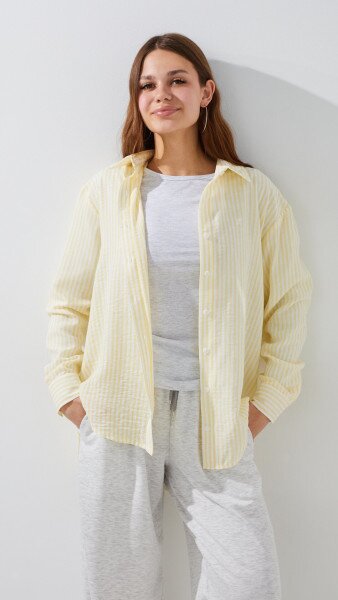 Купить Рубашка с узором женская LAWA WTC02360 XS Масляный Артикул: 2000999525681 Фото №1