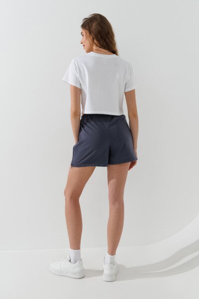 Купить Шорты однотонные женские On me 927 44 Серый Артикул: 2000990959638 Фото №5