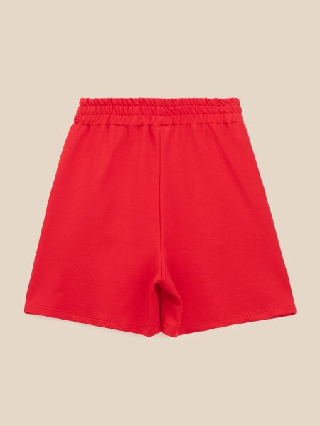 Купить Шорты трикотажные однотонные женские LAWA WBC02406 M Красный Артикул: 2000999599859 Фото №8