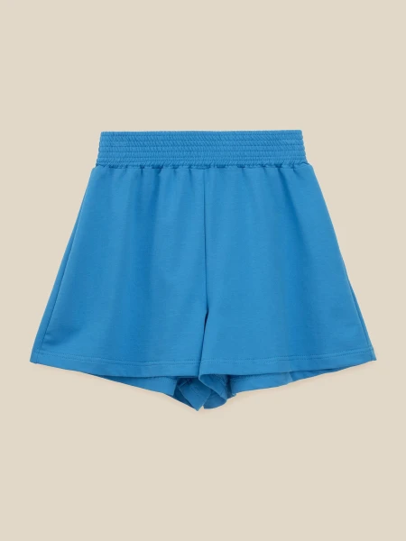Купить Шорты трикотажные однотонные женские LAWA WBC02410 XL Синий Артикул: 2000999613814 Фото №6