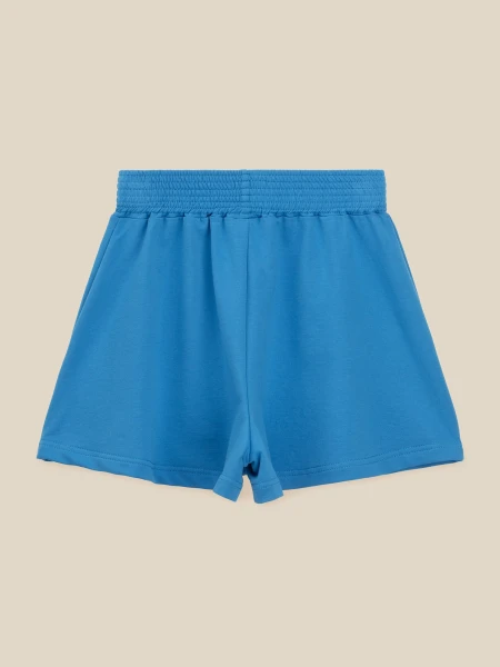Купить Шорты трикотажные однотонные женские LAWA WBC02410 XL Синий Артикул: 2000999613814 Фото №8