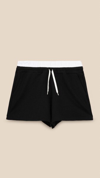 Купить Шорты трикотажные однотонные женские LAWA WTC02438 XS Черный Артикул: 2000999182693 Фото №7