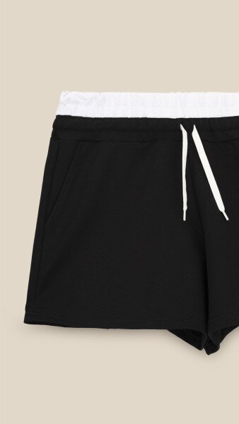 Купить Шорты трикотажные однотонные женские LAWA WTC02438 XS Черный Артикул: 2000999182693 Фото №8