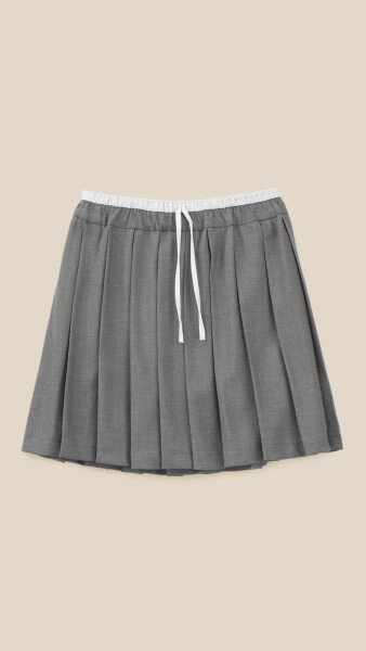 Купить Юбка классика однотонная женская LAWA WTC02454 XS Серый Артикул: 2888000018496 Фото №7