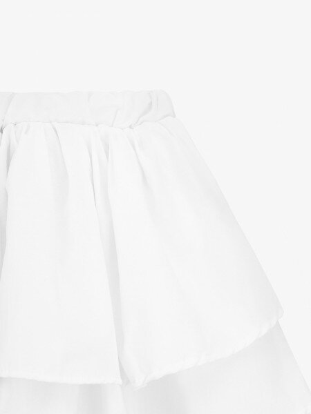 Купити Спідниця однотонна для дівчинки Aura Style 5016 128 см Білий Артикул: 2000999566776 Фото №2