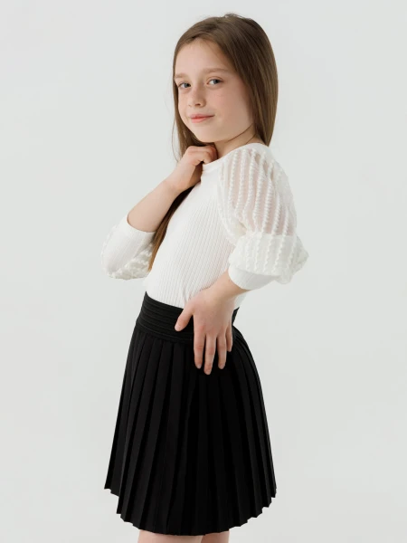 Купить Юбка однотонная для девочки Baby Show 56001 110 см Черный (2000990527189D)(SC) Артикул: 2000990527189 Фото №3