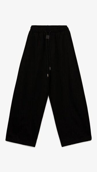 Купити Спортивні штани Baggy однотонні жіночі K.K 601 S Чорний Артикул: 2000991054271 Фото №8