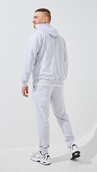 Купить Спортивные штаны однотонные мужские GENUA G01225-0002 5XL Серый Артикул: 2000999473807 Фото №5