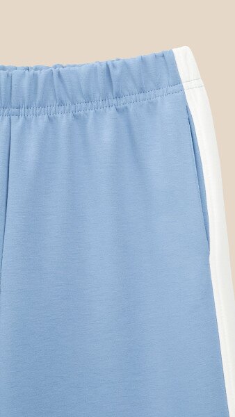 Купити Спортивний костюм бомбер+штани для дівчинки LAWA P-GB02345 140 см Блакитно-молочний Артикул: 2000999542565 Фото №15