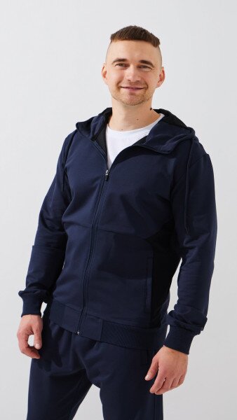 Купить Спортивный костюм мужской GENUA G01208-0001 2XL Синий Артикул: 2000999469459 Фото №3