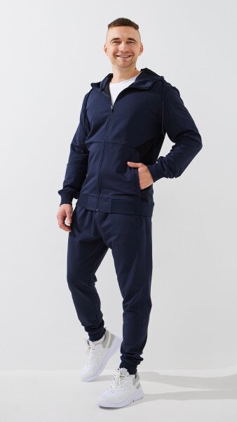 Купить Спортивный костюм мужской GENUA G01208-0001 2XL Синий Артикул: 2000999469459 Фото №1