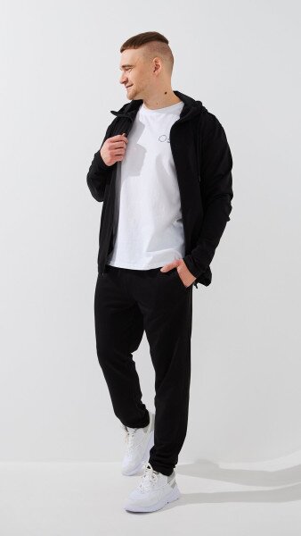 Купить Спортивный костюм мужской GENUA G01208-0002 XL Черный Артикул: 2000999469497 Фото №2