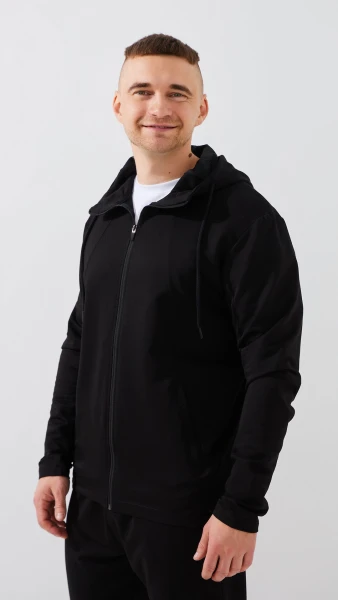 Купити Спортивний костюм чоловічий GENUA G01208-0002 2XL Чорний Артикул: 2000999469503 Фото №3