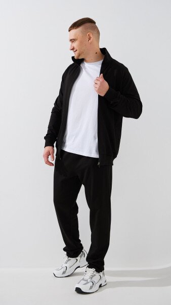 Купить Спортивный костюм мужской GENUA G01208-0003 L Черный Артикул: 2000999419201 Фото №2