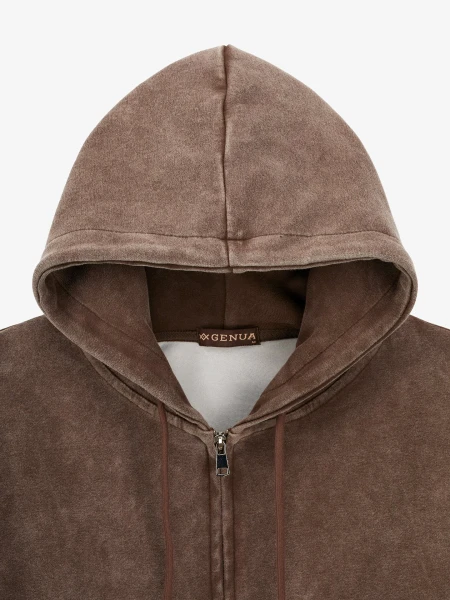 Купить Спортивный костюм палаццо однотонный женский GENUA 6656 2XL Коричневый Артикул: 2000999407192 Фото №11