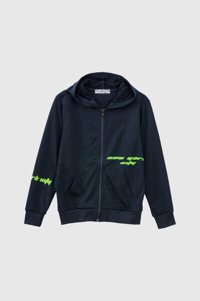 Купить Спортивный костюм (кофта+штаны) для мальчика XHZ-0599 170 см Темно-синий с салатовым (2000990733092D) Артикул: 2000990733092 Фото №8