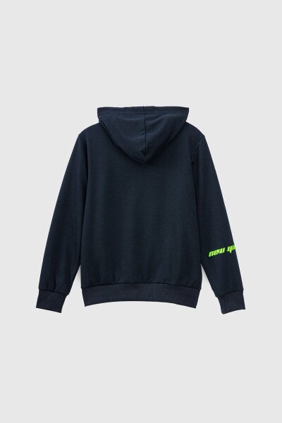 Купить Спортивный костюм (кофта+штаны) для мальчика XHZ-0599 170 см Темно-синий с салатовым (2000990733092D) Артикул: 2000990733092 Фото №12