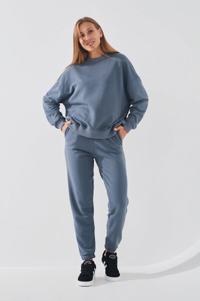 Купити Спортивні штани жіночі On me Onme-03 baza XS Графітовий (2000990760876D) Артикул: 2000990760876 Фото №1