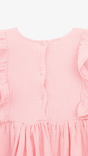 Купить Платье однотонное для девочки Aura Style 5006-1 104 см Розовый Артикул: 2000999546778 Фото №9