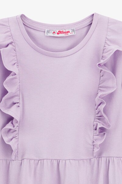 Купить Платье однотонное для девочки Aura Style 726-1 92 см Сиреневый Артикул: 2000990944474 Фото №2