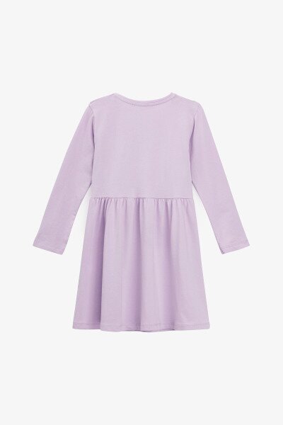 Купить Платье однотонное для девочки Aura Style 726-1 92 см Сиреневый Артикул: 2000990944474 Фото №4