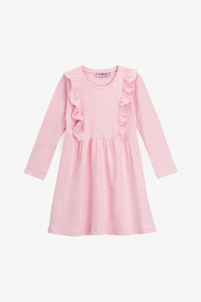 Купити Сукня однотонна для дівчинки Aura Style 726-1 92 см Рожевий Артикул: 2000990944511 Фото №1