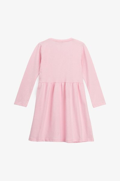 Купити Сукня однотонна для дівчинки Aura Style 726-1 92 см Рожевий Артикул: 2000990944511 Фото №4