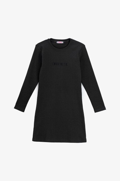 Купити Сукня однотонна для дівчинки Aura Style 729-2 134 см Графітовий Артикул: 2000990944771 Фото №1