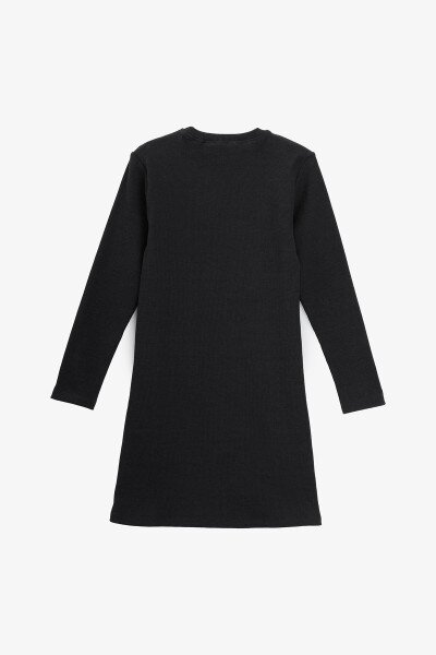 Купити Сукня однотонна для дівчинки Aura Style 729-2 134 см Графітовий Артикул: 2000990944771 Фото №4