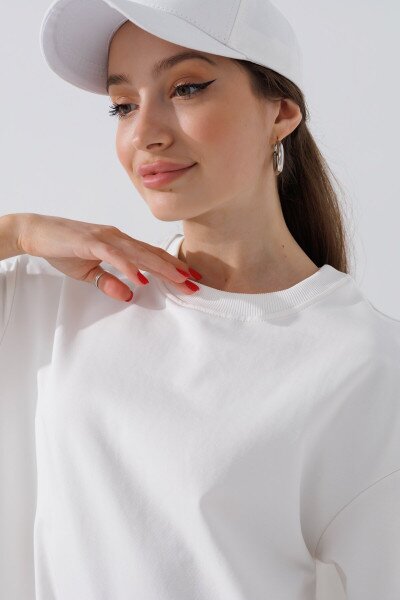 Купить Платье однотонное женское LAWA WBC02308 XS Молочный Артикул: 2000990596543 Фото №5