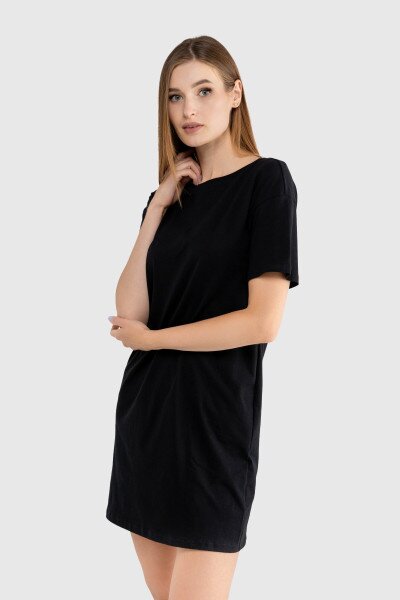 Купить Платье однотонное женское LAWA CTM WBC02304 XS Черный Артикул: 2000989913283 Фото №2