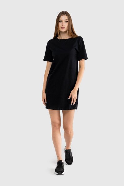 Купить Платье однотонное женское LAWA CTM WBC02304 XS Черный Артикул: 2000989913283 Фото №4