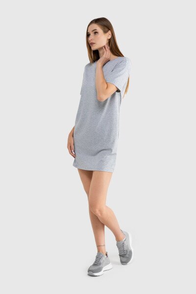 Купить Платье однотонное женское LAWA CTM WBC02304 XS Серый Артикул: 2000989913153 Фото №5