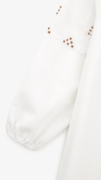 Купить Платье однотонное женское GENUA G01104-0016 XL Белый Артикул: 2000999449482 Фото №9