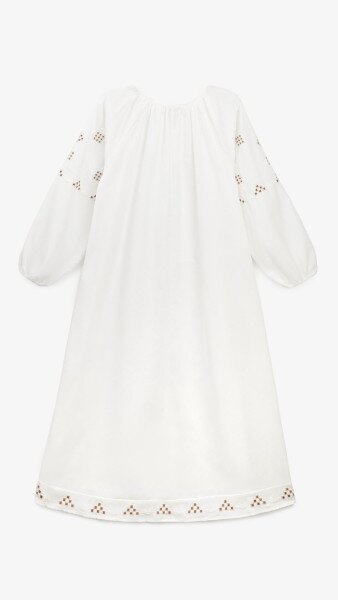 Купить Платье однотонное женское GENUA G01104-0016 XL Белый Артикул: 2000999449482 Фото №10