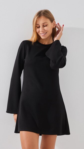 Купить Платье однотонное женское LAWA WTC02417 XS Черный Артикул: 2888000019097 Фото №2