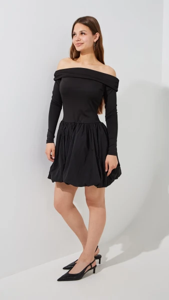 Купити Сукня однотонна жіноча LAWA WTC02475 XL Чорний Артикул: 2000999524349 Фото №4