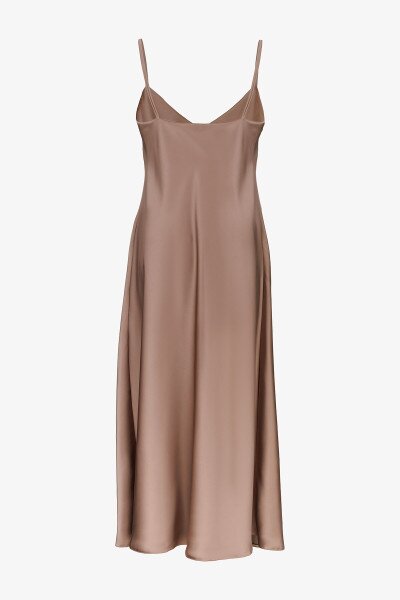 Купити Сукня вечірня однотонна жіноча On me 2348 L Кавовий Артикул: 2000990617262 Фото №8