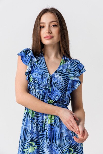Купити Сукня з візерунком жіноча TL230272 XS Синій (2000990334381S) Артикул: 2000990334381 Фото №5