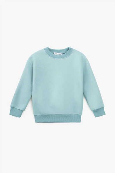 Світшот однотонний дитячий First Kids 3565 104 см Петроль  Фото №0