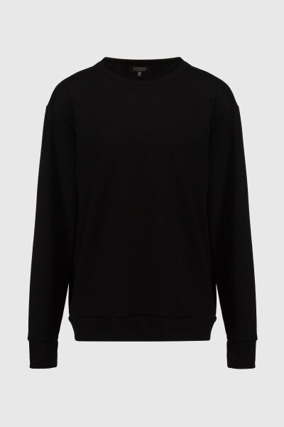 Купить Свитшот однотонный женский 242124-K XL Черный (2000990661975D) Артикул: 2000990661975 Фото №6
