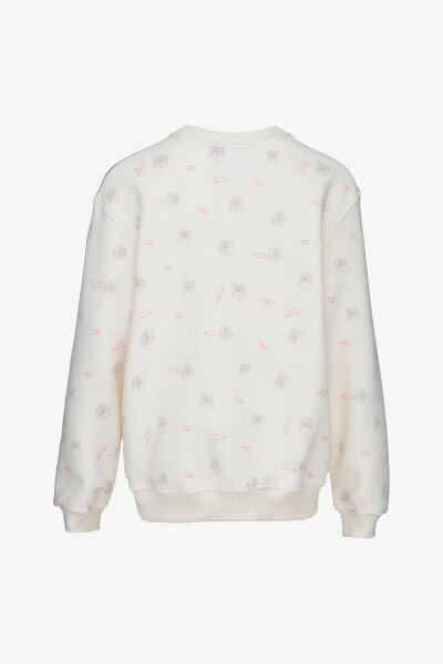 Купить Свитшот с узором женский On me Onme-29 2XL Молочный Артикул: 2000990783653 Фото №9