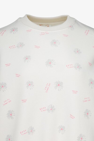 Купить Свитшот с узором женский On me Onme-29 2XL Молочный Артикул: 2000990783653 Фото №8